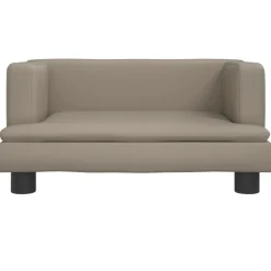 Niños vidaXL Mobiliario Para Bebés Y Niños Pequeños-Sofá para niños de cuero sintético 60x40x30 cm