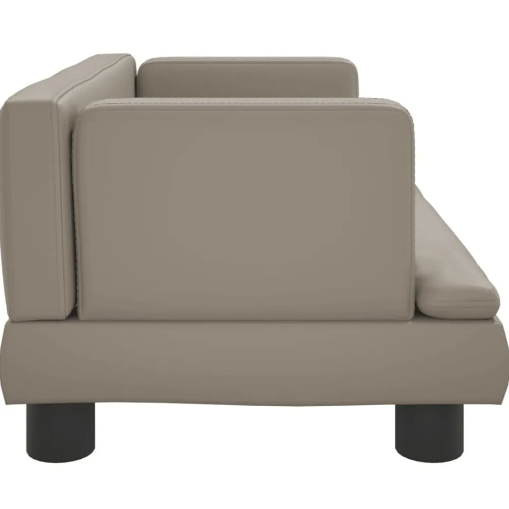 Niños vidaXL Mobiliario Para Bebés Y Niños Pequeños-Sofá para niños de cuero sintético 60x40x30 cm