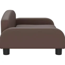 vidaXL Sofá para niños de cuero sintético marrón 70x45x30 cm Marr&oacute;n