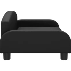 vidaXL Sofá para niños de cuero sintético 70x45x30 cm Negro Online