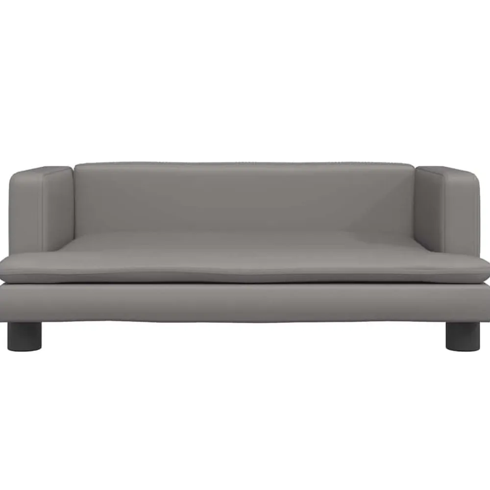 Niños vidaXL Mobiliario Para Bebés Y Niños Pequeños-Sofá para niños de cuero sintético 80x45x30 cm