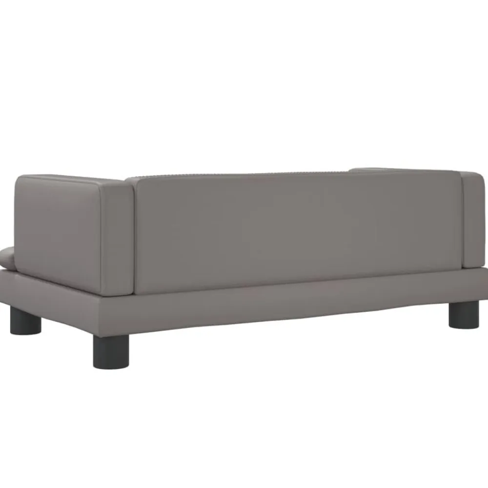 Niños vidaXL Mobiliario Para Bebés Y Niños Pequeños-Sofá para niños de cuero sintético 80x45x30 cm