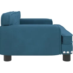 vidaXL Sofá para niños de terciopelo 70x45x30 cm Azul Outlet