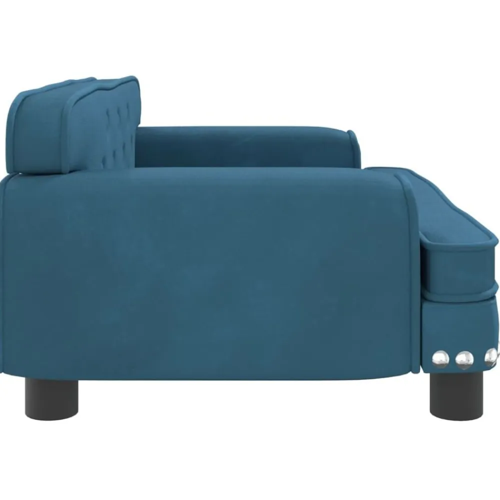 vidaXL Sofá para niños de terciopelo 70x45x30 cm Azul Outlet