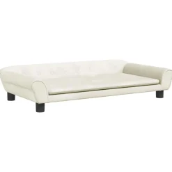 vidaXL Sofá para niños de terciopelo 100x50x26 cm Crema Sale