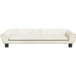vidaXL Sofá para niños de terciopelo 100x50x26 cm Crema Sale
