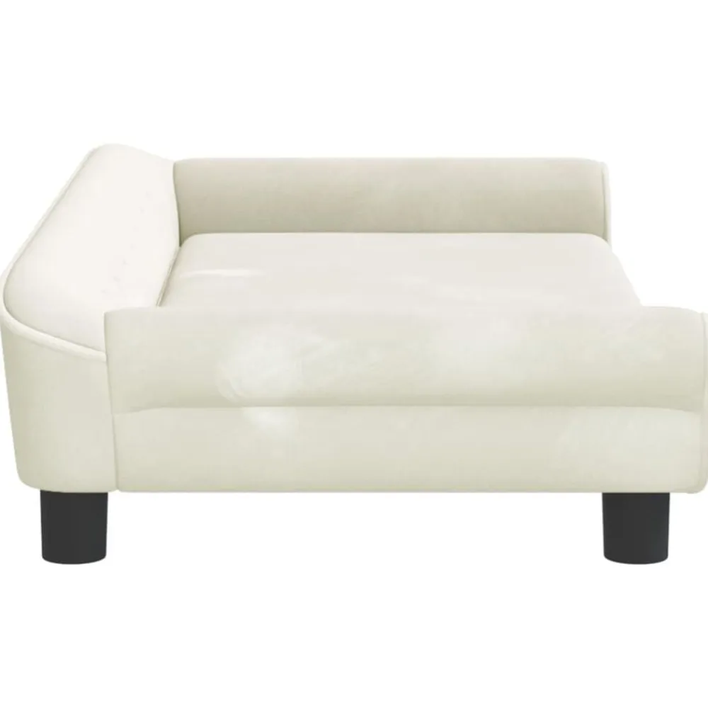 vidaXL Sofá para niños de terciopelo 100x50x26 cm Crema Sale