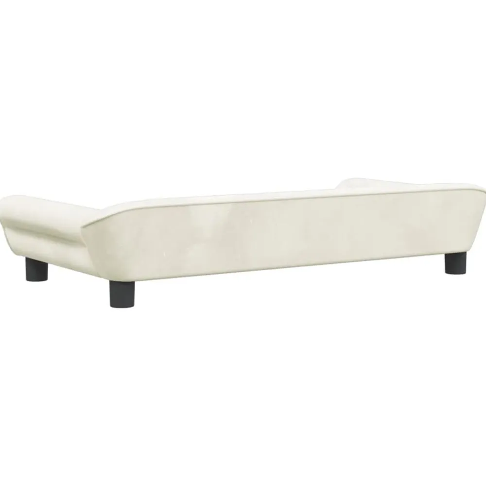 vidaXL Sofá para niños de terciopelo 100x50x26 cm Crema Sale
