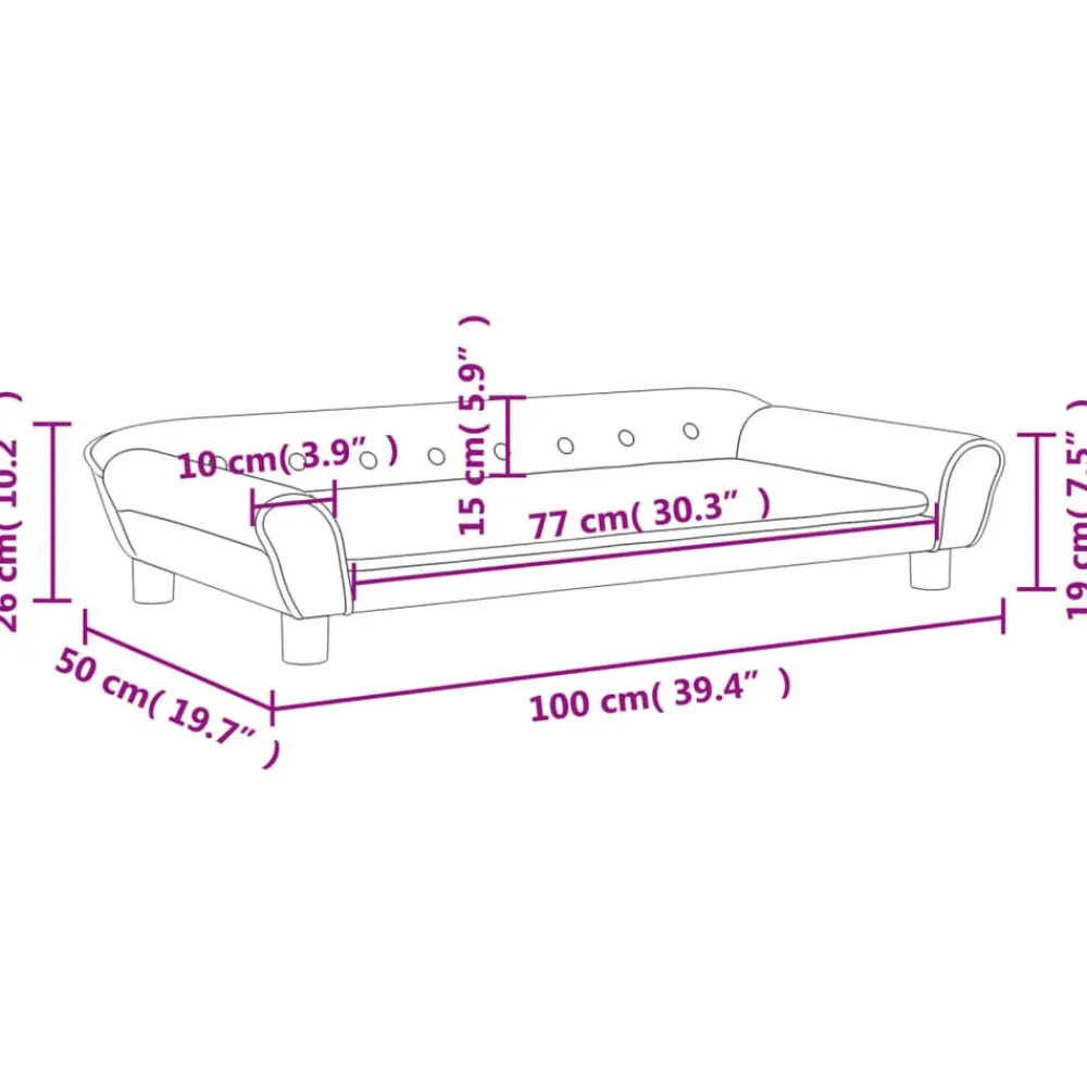 vidaXL Sofá para niños de terciopelo 100x50x26 cm Crema Sale