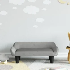 Niños vidaXL Mobiliario Para Bebés Y Niños Pequeños-Sofá para niños de terciopelo 70x40x24 cm