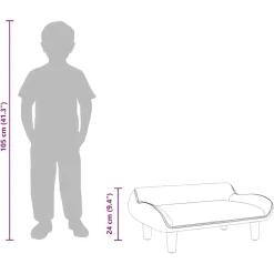 Niños vidaXL Mobiliario Para Bebés Y Niños Pequeños-Sofá para niños de tela 70x40x24 cm