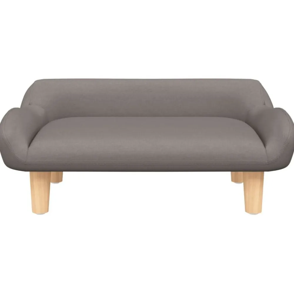 Niños vidaXL Mobiliario Para Bebés Y Niños Pequeños-Sofá para niños de tela gris 70x40x24 cm