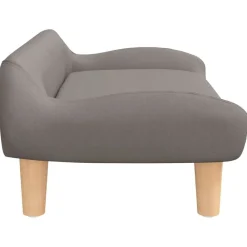 Niños vidaXL Mobiliario Para Bebés Y Niños Pequeños-Sofá para niños de tela gris 70x40x24 cm