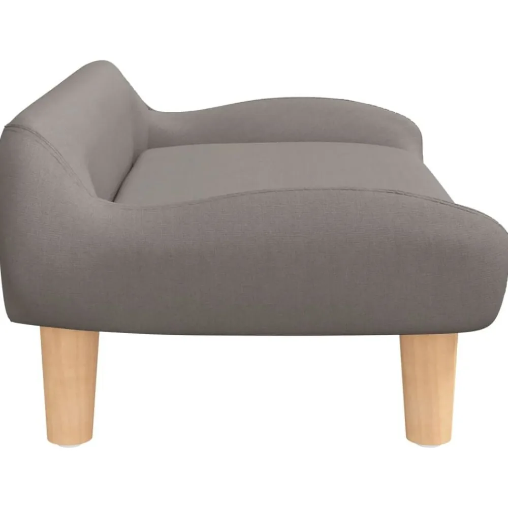 Niños vidaXL Mobiliario Para Bebés Y Niños Pequeños-Sofá para niños de tela gris 70x40x24 cm