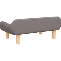 Niños vidaXL Mobiliario Para Bebés Y Niños Pequeños-Sofá para niños de tela gris 70x40x24 cm