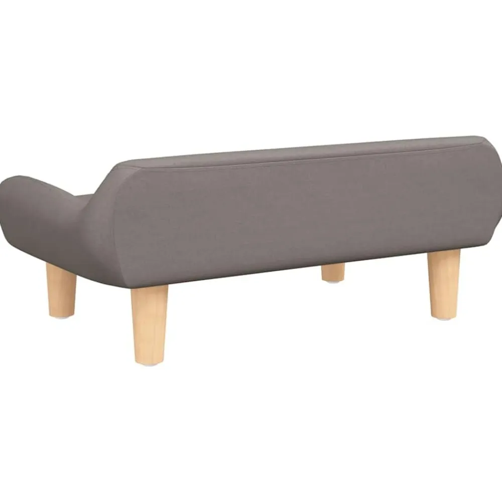 Niños vidaXL Mobiliario Para Bebés Y Niños Pequeños-Sofá para niños de tela gris 70x40x24 cm