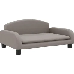 Niños vidaXL Mobiliario Para Bebés Y Niños Pequeños-Sofá para niños de tela gris taupe 70x45x30 cm