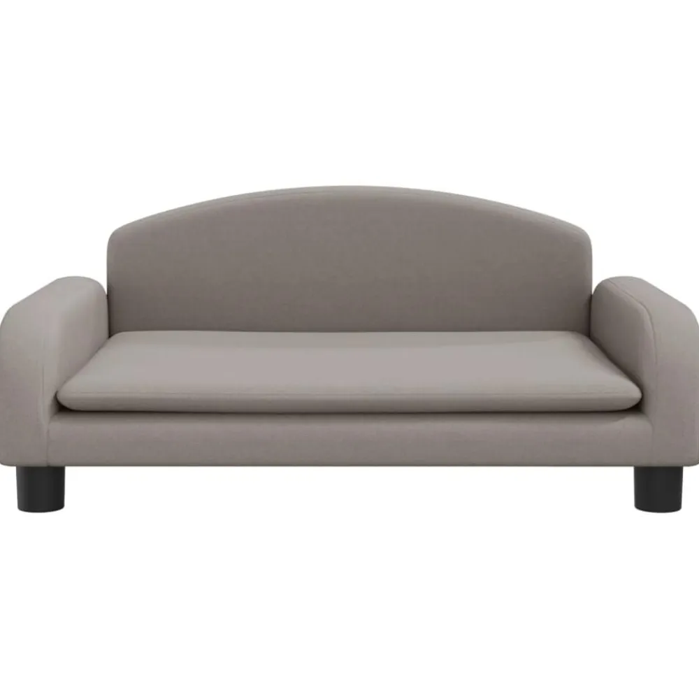 Niños vidaXL Mobiliario Para Bebés Y Niños Pequeños-Sofá para niños de tela gris taupe 70x45x30 cm