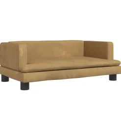 vidaXL Sofá para niños de terciopelo marrón 80x45x30 cm Marrón Online
