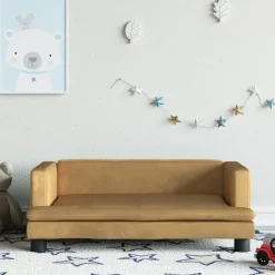 vidaXL Sofá para niños de terciopelo marrón 80x45x30 cm Marr&oacute;n Online
