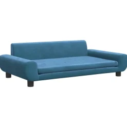 vidaXL Sofá para niños de terciopelo 100x54x33 cm Azul Hot
