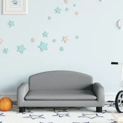 vidaXL Sofá para niños de tela 70x45x30 cm Gris claro Sale