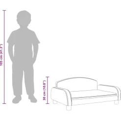 Niños vidaXL Mobiliario Para Bebés Y Niños Pequeños-Sofá para niños de tela 70x45x30 cm