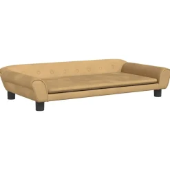 Niños vidaXL Mobiliario Para Bebés Y Niños Pequeños-Sofá para niños de terciopelo marrón 100x50x26 cm