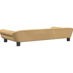 Niños vidaXL Mobiliario Para Bebés Y Niños Pequeños-Sofá para niños de terciopelo marrón 100x50x26 cm