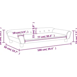 Niños vidaXL Mobiliario Para Bebés Y Niños Pequeños-Sofá para niños de terciopelo marrón 100x50x26 cm