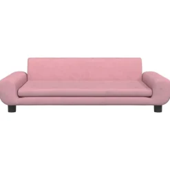 vidaXL Sofá para niños de terciopelo 100x54x33 cm Rosa Discount