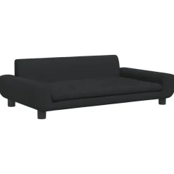 vidaXL Sofá para niños de terciopelo 100x54x33 cm Negro Best