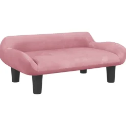 vidaXL Sofá para niños de terciopelo 70x40x24 cm Rosa Discount
