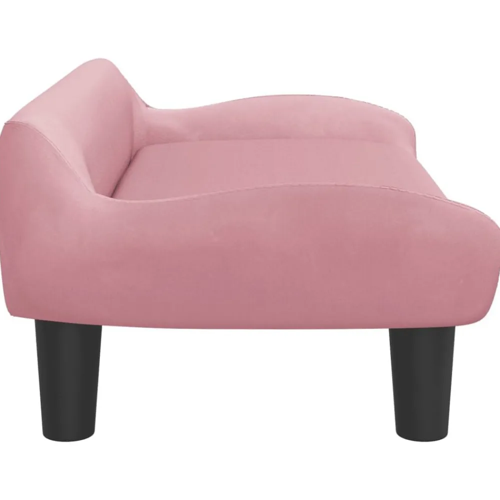 vidaXL Sofá para niños de terciopelo 70x40x24 cm Rosa Discount