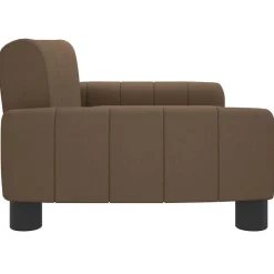 Niños vidaXL Mobiliario Para Bebés Y Niños Pequeños-Sofá para niños de tela marrón 70x45x30 cm