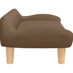 vidaXL Sofá para niños de tela marrón 70x40x24 cm Marrón New