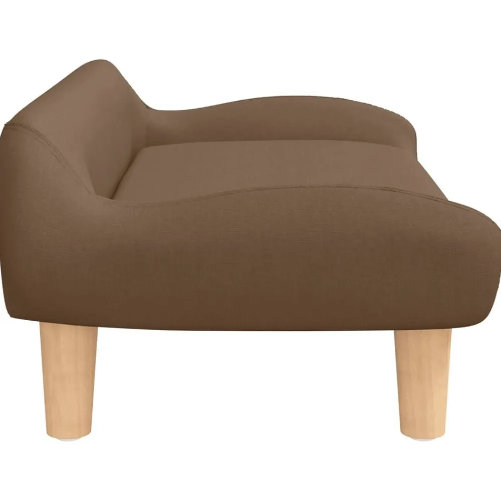 vidaXL Sofá para niños de tela marrón 70x40x24 cm Marrón New