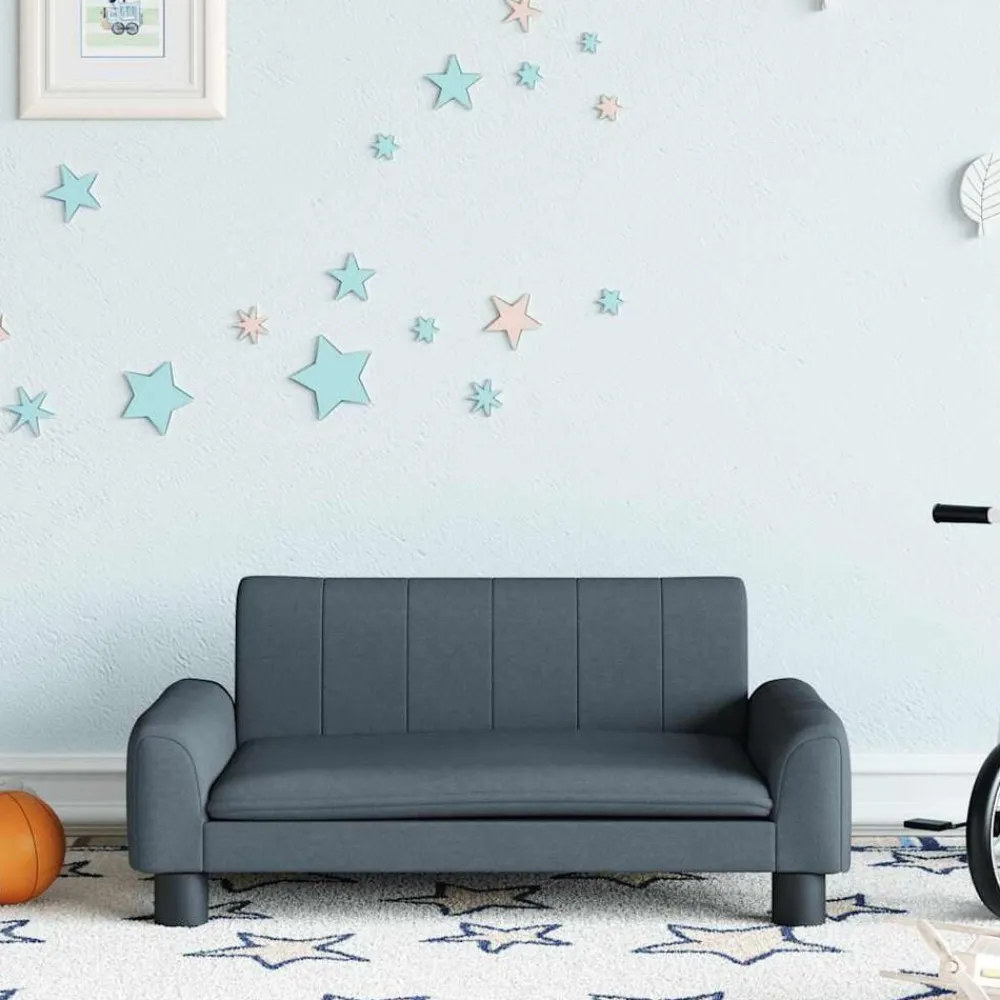 Niños vidaXL Mobiliario Para Bebés Y Niños Pequeños-Sofá para niños de tela 70x45x30 cm