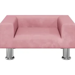 vidaXL Sofá para niños de terciopelo 50x40x26,5 cm Rosa New
