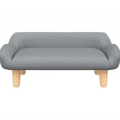 vidaXL Sofá para niños de tela 70x40x24 cm Gris claro Clearance