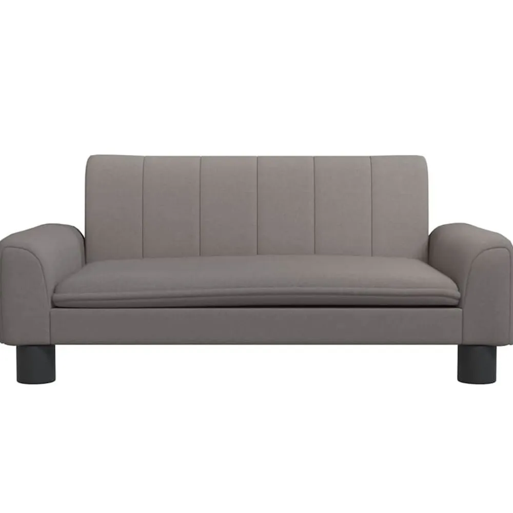 Niños vidaXL Mobiliario Para Bebés Y Niños Pequeños-Sofá para niños de tela gris taupe 70x45x30 cm