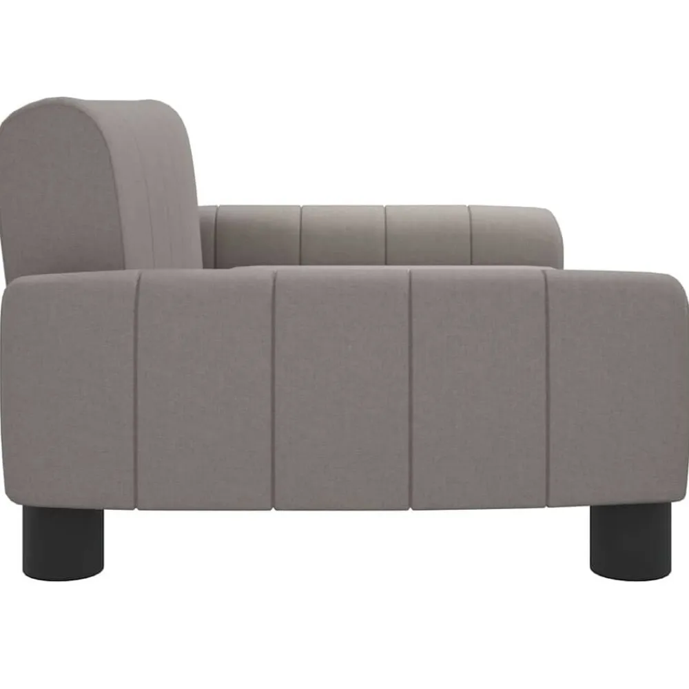 Niños vidaXL Mobiliario Para Bebés Y Niños Pequeños-Sofá para niños de tela gris taupe 70x45x30 cm