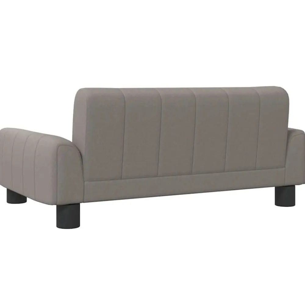 Niños vidaXL Mobiliario Para Bebés Y Niños Pequeños-Sofá para niños de tela gris taupe 70x45x30 cm