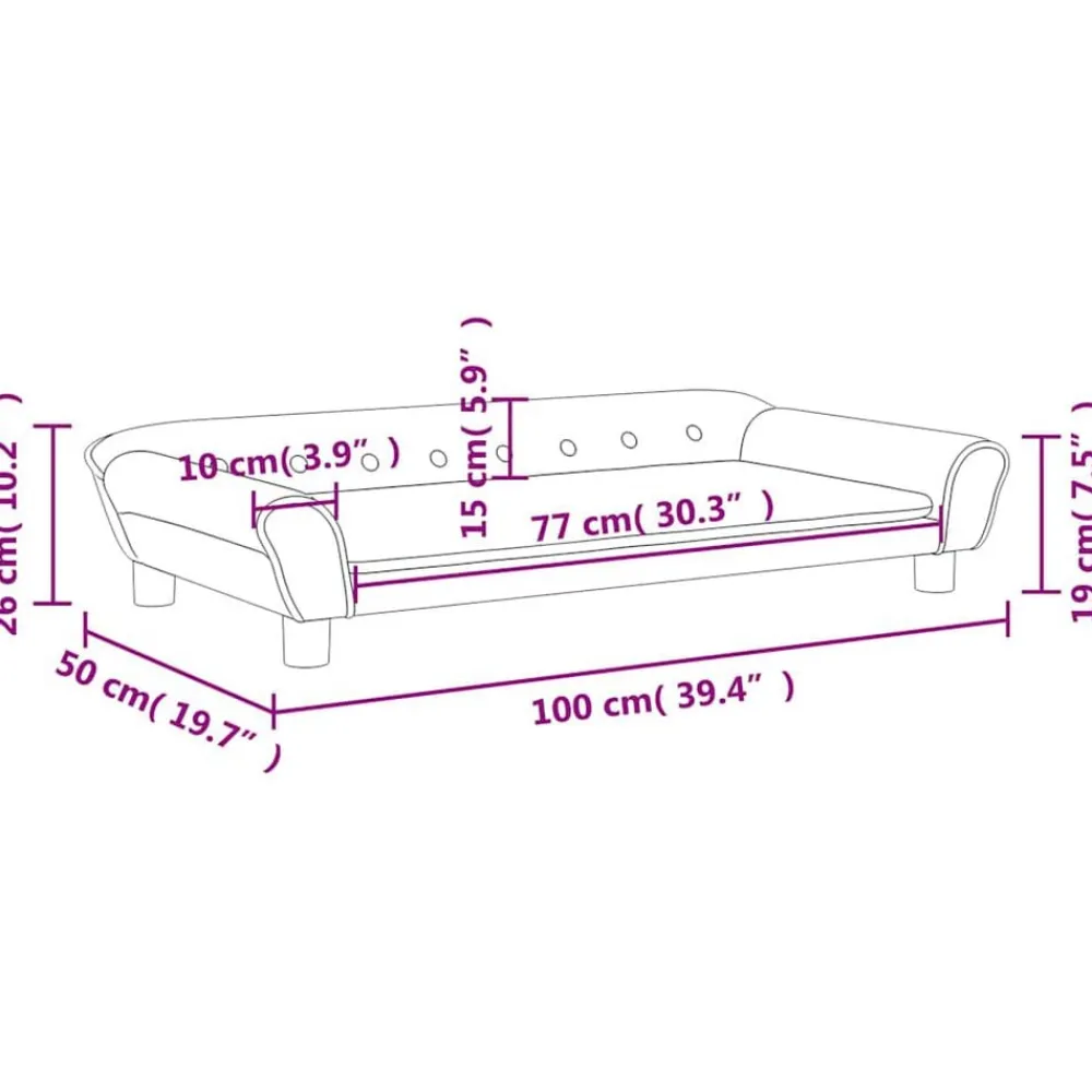 Niños vidaXL Mobiliario Para Bebés Y Niños Pequeños-Sofá para niños de terciopelo 100x50x26 cm