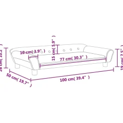 Niños vidaXL Mobiliario Para Bebés Y Niños Pequeños-Sofá para niños de terciopelo 100x50x26 cm