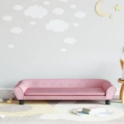Niños vidaXL Mobiliario Para Bebés Y Niños Pequeños-Sofá para niños de terciopelo 100x50x26 cm