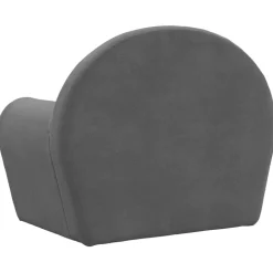 Niños vidaXL Mobiliario Para Bebés Y Niños Pequeños-Sofá para niños felpa suave gris