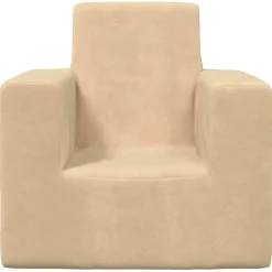 vidaXL Sofá para niños felpa suave color Crema Sale