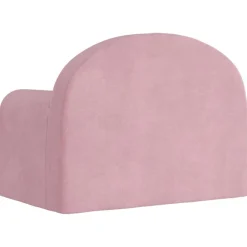 vidaXL Sofá para niños felpa suave Rosa
