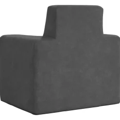 vidaXL Sofá para niños felpa suave gris Antracita Best